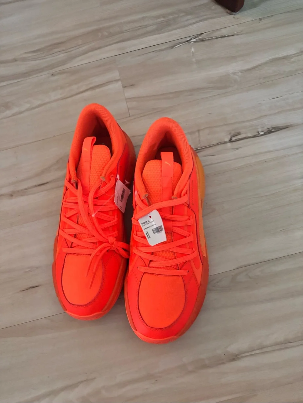 Puma Neon Orange Athletic Sneakers